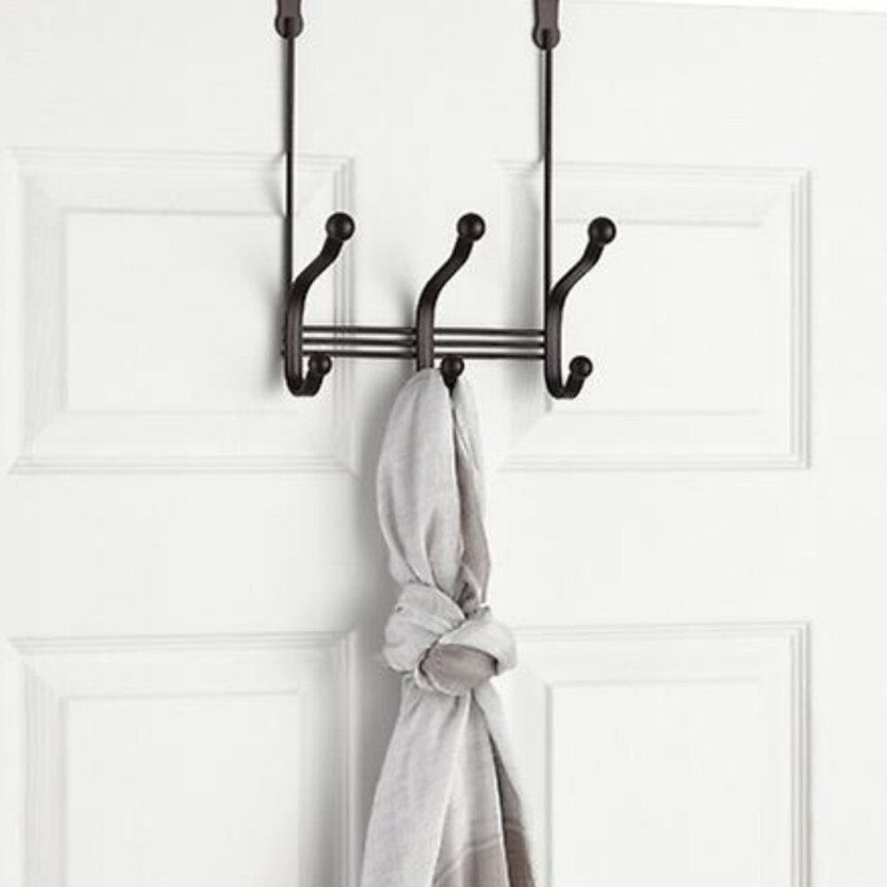 iDesign Over Door 3-Hook Rack NWOT